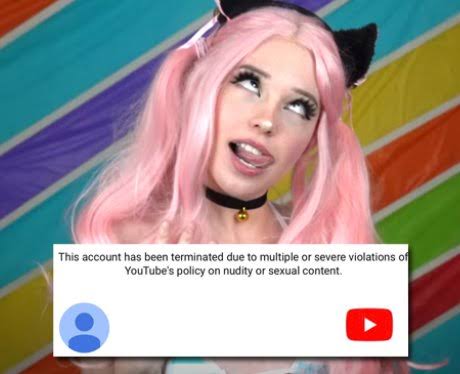 why was belle delphine banned from twitter