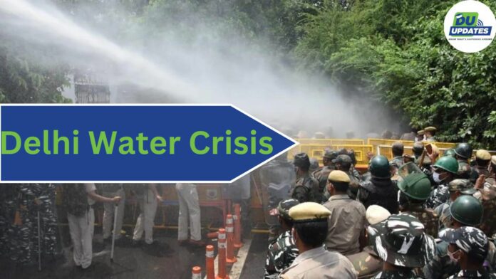 Water Cannons on Water Crisis Protesters