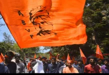 ABVP Protests for DU Student Welfare
