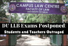 DU LLB Exams Postponed
