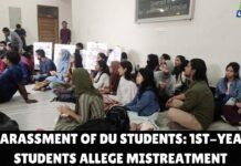 Harassment of DU Students